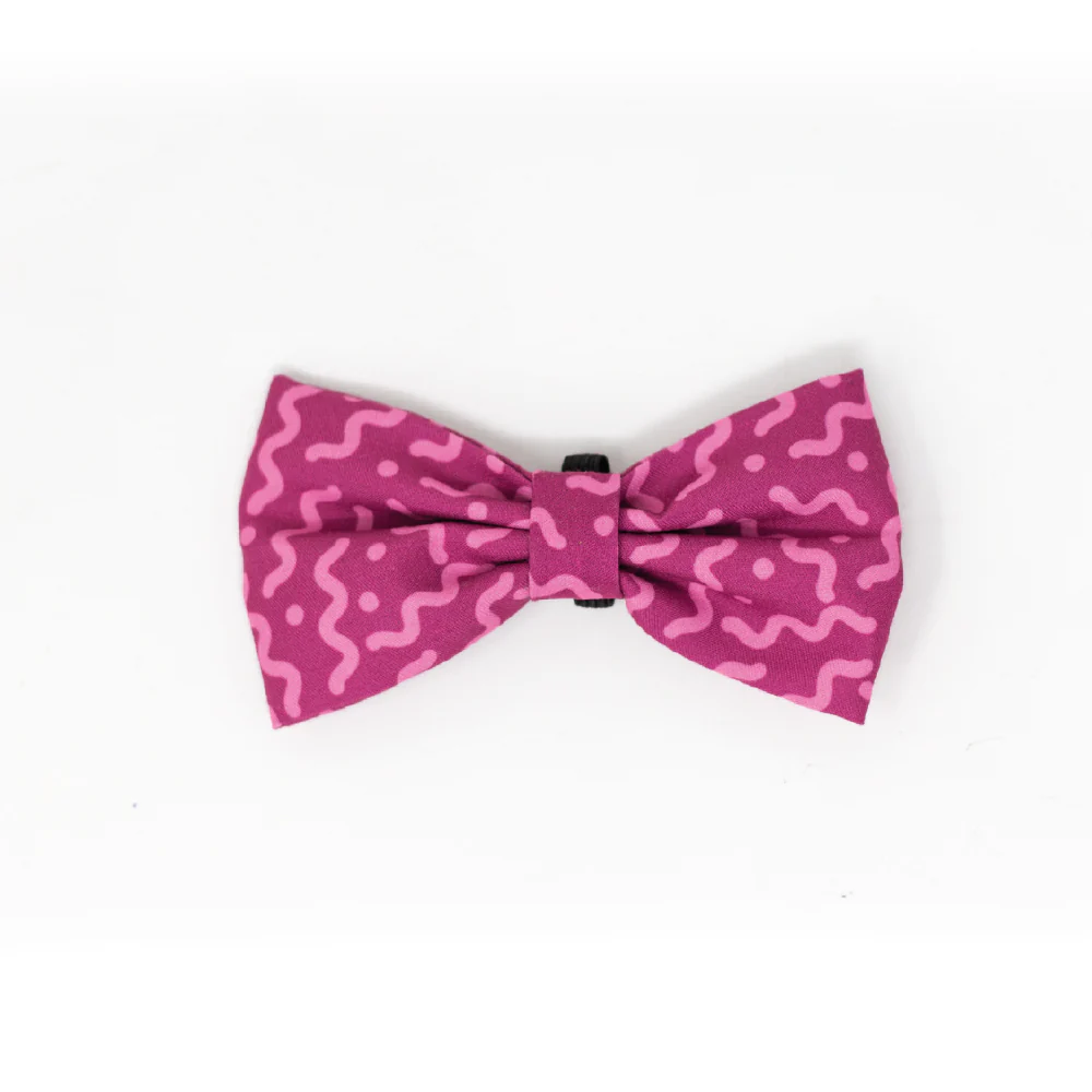 Collar Con Moño Para Perro Jack Pet Style Con Cintilla Reforzada, Costuras De Refuerzo En Forma De Zigzag Y Herraje De Acero Reforzado Con Punto De Soldadura. Color Fucsia. - Imagen 2