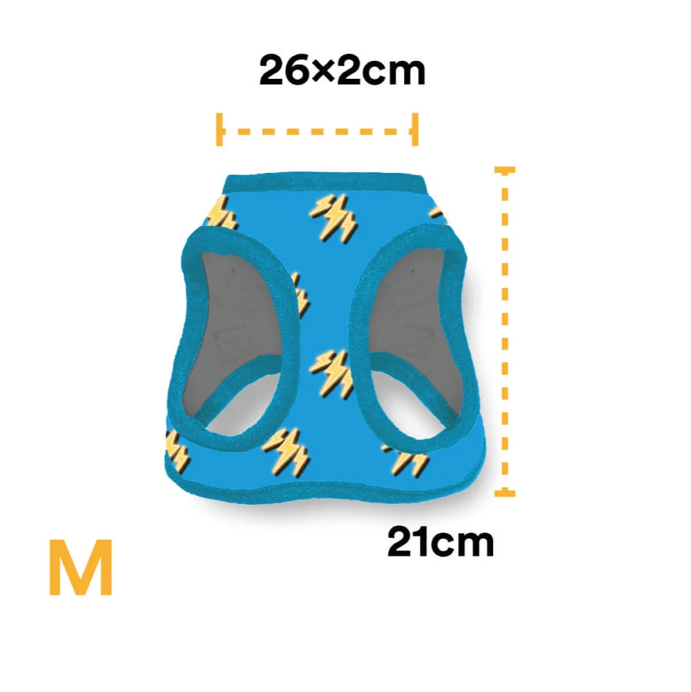 Pechera Para Perro Con Diseños Divertidos Full Print, De Fácil Transpiración y Muy Cómoda. Color Celeste - Imagen 5