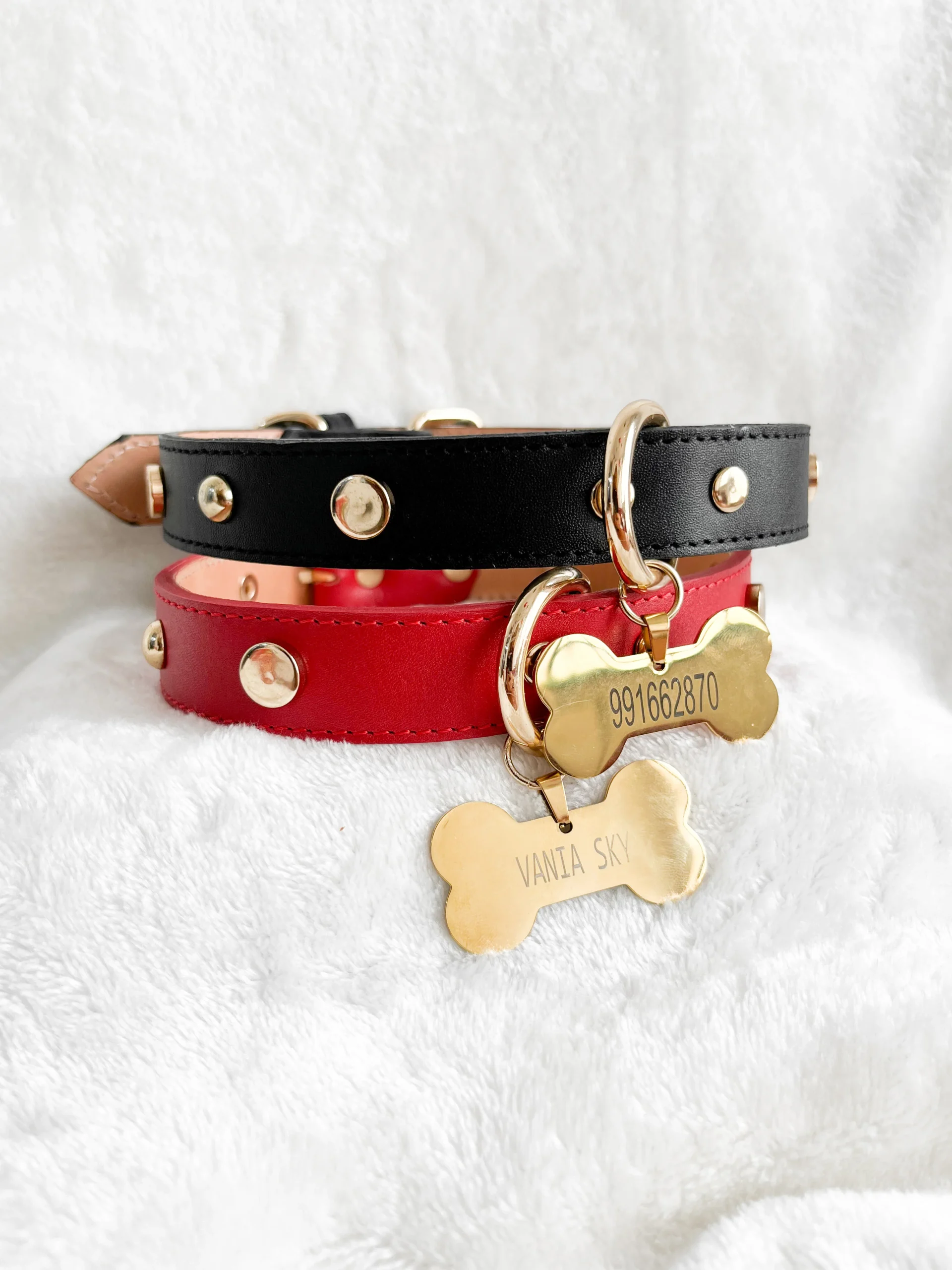 COLLAR Rojo + PLACA - Imagen 3