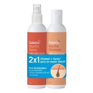 PACK CUTANIA GLYCOAT CHAMPU + SPRAY 355ML VETNOVA