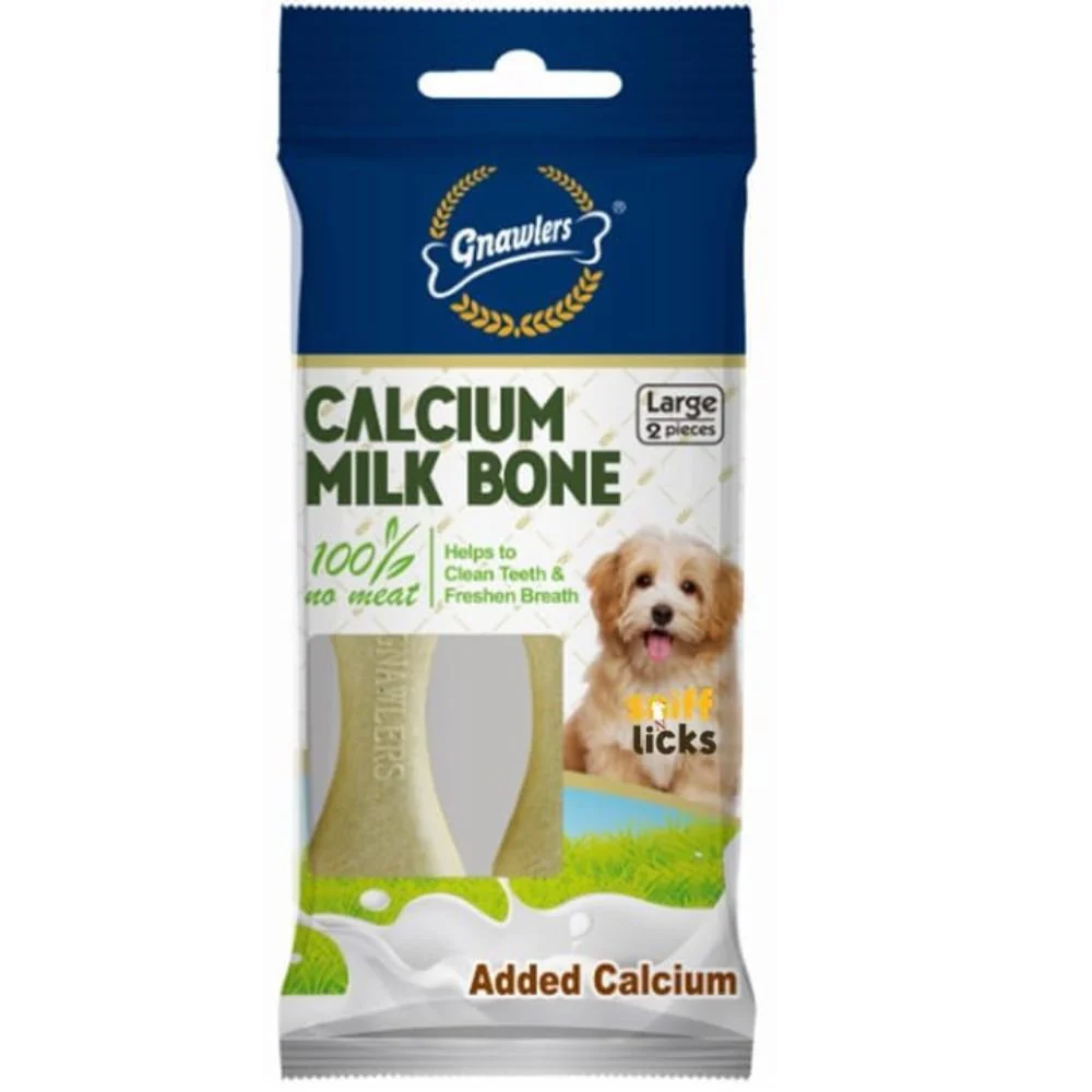 Gnawlers Calcium Milk Bone Perros 2 Unidades