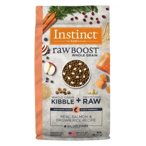 Instinct Raw Boost de Salmón con Granos y Arroz Integral para Perros 9.07 kg